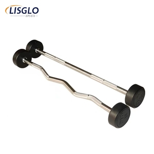 <span class=keywords><strong>Barra</strong></span> de Pesas Redonda Fija de Goma Personalizada por el Fabricante, de 10-50 kg, <span class=keywords><strong>Barra</strong></span> Recta para <span class=keywords><strong>Curl</strong></span>, Set de Barras para Entrenamiento Físico - Product Image 3
