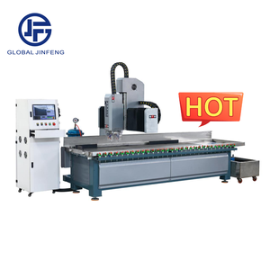 स्वचालित ग्लास प्रसंस्करण मशीनरी सीएनसी ग्लास वर्किंग सेंटर ऊर्ध्वाधर ड्रिलिंग और मिलिंग मशीन - Product Image 1