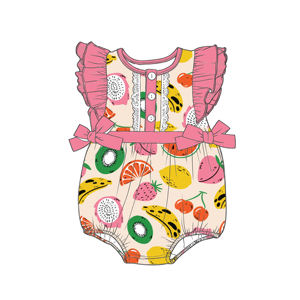 Newborn <strong>Baby</strong> Clothes High Quality 0-24 Month Girls <strong>Baby</strong> <strong>Bodysuit</strong> with Strawberry Print Children's Clothing Wholesale - Product Image 6