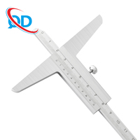 Étrier de profondeur de haute précision en acier inoxydable Vernier métal étriers jauge de profondeur outil de mesure 0-150/200/300mm