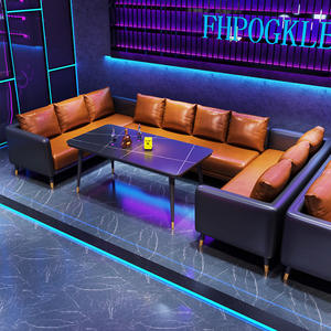 أثاث بار صالة النرجيلة طقم كاريوكي بار صغير ktv كشك الشيشة جناح صالة النادي الليلي أريكة النادي - Product Image 1