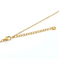Chaînes d'extension en acier inoxydable de 50 mm avec fermoirs à griffe de homard, chaîne plaquée or, breloques d'extension pour la fabrication de bijoux