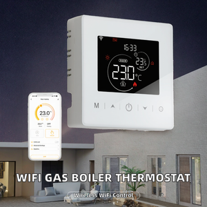 Termostato de Calefacción por Suelo Radiante con Cable y WiFi Tuya, Alimentado por Batería <span class=keywords><strong>Beok</strong></span>, para Calefacción Hidrónica, Ecológico, 2 Años de Garantía - Product Image 2