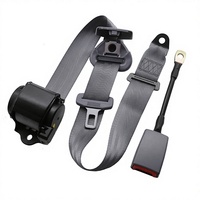 Ceintures de sécurité universelles à 3 points pour voiture | Ceinture de sécurité de voiture à 3 points en polyester avec boucle à câble en acier
