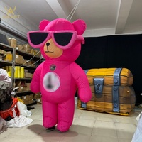 Costume gonflable en peluche de Père Noël en rouge pour la fête des enfants, accessoire d'activité scolaire