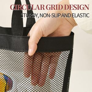 Wholesale Simple and Beautiful Mesh Beach <b>Bag</b> Large Capacity Portable Skin Care <b>Sunscreen</b> Makeup <b>Bag</b> with Handle - Product Image 5