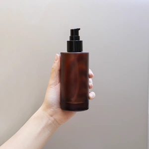 Botellas de Vidrio de Lujo para Cosméticos de 30ml, 40ml, 50ml y 100ml con Acabado Esmerilado, Tapa de Rosca y Gotero para Cuidado de la Piel, Botellas de Vidrio Ámbar con Bomba Pulverizadora - Product Image 3
