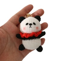 Porte-clés animal en crochet fait main, amigurumi kawaii, breloque mignonne pour sac, cadeau pour filles
