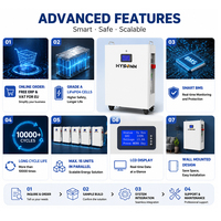 Batterie domestique haute capacité Hysonn 51.2V 314Ah 16.07kWh LiFePO4 pour armoire murale, idéale pour la sauvegarde photovoltaïque et les commandes en gros pour entrepreneurs
