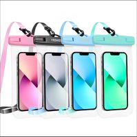Sac étanche pour téléphone de plongée, IPX8, étanche et durable, double face, transparent haute définition, pour utilisation en extérieur