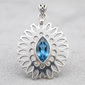 Pendentif Serpent en Tanzanite Argentée, Bijou de Luxe pour Femme, Haute Qualité, Unique, Classique, pour Fête, Pierre de Naissance, Prix de Gros - Product Image 1
