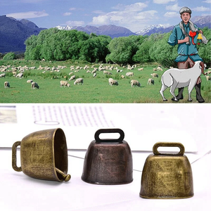 Campanelli per bestiame in bronzo, per cavalli, pecore e capre, in ferro ispessito, accessori portatili per l'allevamento - Product Image 2