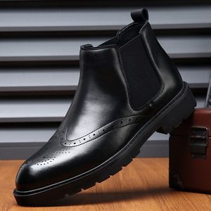 Zapatos Oxford de Punta Puntiaguda de Cuero Genuino Antideslizantes, Duraderos, Hechos a Mano, de Alta Gama y Cómodos para Hombre - Product Image 5