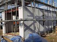 Maison de pré-assemblée en plastique, maison de précommande à deux étages
