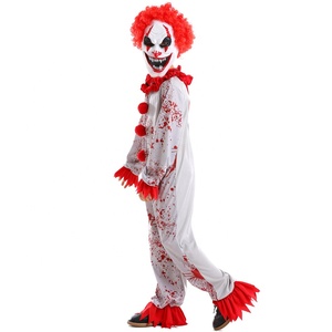 Costumes d'Halloween chauds pour enfants Costume de clown unisexe <span class=keywords><strong>Thriller</strong></span> Bloody Clown Combinaison pour enfants - Product Image 3