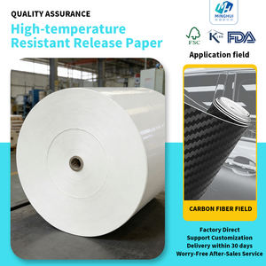 速達配送 片面 80gsm 高強度 耐熱性 シリコンCCK剥離紙 カーボンファイバーボード包装用 - Product Image 1