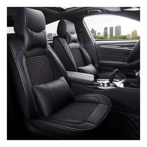 Fundas de asiento de coche de 5 asientos de cuero de negocios de seda helada para Ecosport Vios Bmw Crown Mini Solara <span class=keywords><strong>Explorer</strong></span> A8 Altima Santa Fe Lulu An16 - Product Image 4