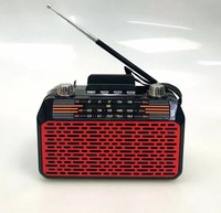 Meier M-533BT-S Portable En Plein Air D'urgence Radio De Bolsillo Con Panneau Solaire Panneau Lumineux Alimenté Lampe De Poche Am Fm Radio