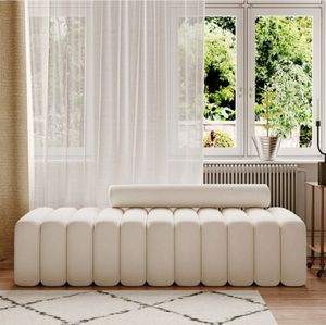 Canapés scandinaves en tissu rouge à filet longue section entrée d'art chaussures à <span class=keywords><strong>langer</strong></span> tabouret tabouret de chevet créatif usage domestique - Product Image 5