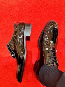 Scarpe da Uomo Nere <span class=keywords><strong>e</strong></span> Rosse con Lacci, Stile Derby, per Matrimonio, con Suola Spessa, Casual Business, Suola in Gomma - Product Image 6