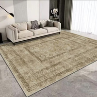 Tapis de salon de luxe léger, haut de gamme, résistant aux taches, facile à nettoyer, imperméable, style italien minimaliste moderne