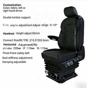 Silla Giratoria de Capitán para Autocaravana, de Cuero Auténtico, Resistente, 360 Grados °   Asiento del Conductor <span class=keywords><strong>Ford</strong></span> <span class=keywords><strong>Transit</strong></span> - Product Image 3