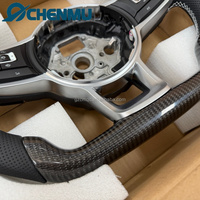 VENTE FLASH Volant de voiture en cuir et fibre de carbone pour VW Volkswagen Golf Passat B8 R Polo MK5 6 7 7.5 GTI GTD GTE Jetta Tiguan