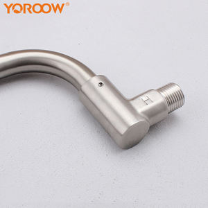 <span class=keywords><strong>Grifo</strong></span> de cocina semiautomático de agua fría de un solo orificio de acero inoxidable 304, <span class=keywords><strong>grifo</strong></span> de cocina de montaje en pared - Product Image 4