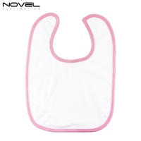 Bavoirs pour bébé vierges personnalisables en polyester et coton, écologiques, multicolores, pour sublimation, 0-3 mois, vente en gros
