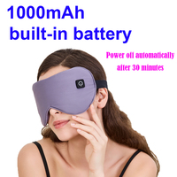 Masseur oculaire chauffant électrique rechargeable sans fil Masque pour les yeux à compresse chaude et chaude pour les yeux secs