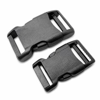 Boucle à dégagement latéral incurvée en POM 20mm 25mm, clip rapide en plastique pour collier de chien, harnais pour animaux, laisse, sangle, OEM ODM