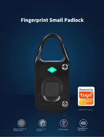 Tuya – cadenas intelligent à empreintes digitales, Mini cadenas électronique biométrique antivol, Portable, pour voyage, bagages, armoire de rangement