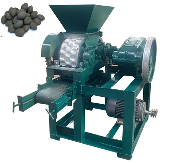 전문 프레스 압력 볼 기계 껍질 석탄 연탄 롤러 프레스 숯 연탄 기계 필리핀