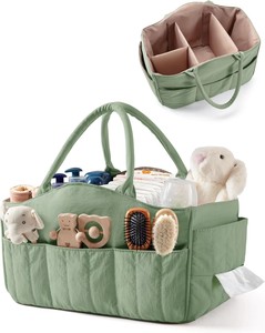 Sac de rangement pour couches personnalisé en gros avec compartiments, sac de rangement durable pour couches de bébé pour les voyages et les pique-niques - Product Image 2