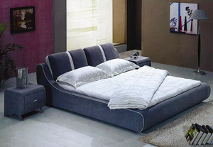 Nuovo Modello di <span class=keywords><strong>Letto</strong></span> in Tessuto Morbido con Design Moderno, Misura <span class=keywords><strong>Matrimoniale</strong></span>, Alta Qualità per Arredamento Camera da <span class=keywords><strong>Letto</strong></span> - Product Image 3