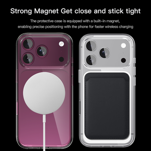 เคสโทรศัพท์ใสกันกระแทก Laudtec Magnetic Clear ป้องกันเหลือง สำหรับ iPhone 18/18 Pro/18 Pro Max รองรับ OEM/ODM - Product Image 2