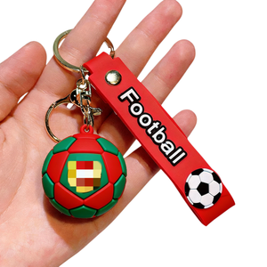 Llavero de Goma de la Copa <span class=keywords><strong>Mundial</strong></span> de Fútbol 2026, Artículos para Fanáticos, Mascota de Dibujos Animados, Colgante Plegable - Product Image 1