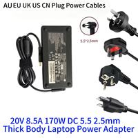 Chargeurs pour ordinateur portable 150W 170W compatibles avec Lenovo, adaptateur d'alimentation carré multi-spécifications DC 8.0pin USB C mince et épais