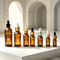 Flacon compte-gouttes en verre très vendu, flacon vide pour échantillon d'huile essentielle, cosmétique, parfum ou huile