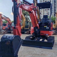 Excavatrice Kubota U22 d'occasion légère de 2 200 kg, transport facile, longueur 3,85 m, chenilles en caoutchouc de 250 mm, démolition, travaux publics, aménagement paysager