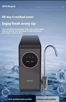 Purificateur d'eau électrique sous évier 1200G à haut débit avec robinet intelligent, surveillance TDS, filtration par osmose inverse RO et détartrage