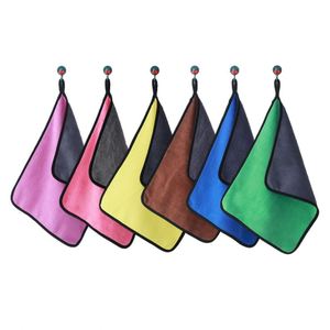 Serviette de lavage de voiture en microfibre douce 600 g/m² 100 % polyester, tissu en polaire corail à séchage rapide pour l'entretien et le nettoyage des voitures avec logo imprimé - Product Image 2