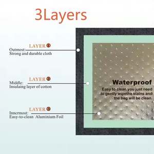 Bolsa Térmica Portátil Personalizada de Espuma con Puntos, Bolsa de Picnic Aislada, Bolso de Mano Reutilizable, Bolsa de Compras de Tela No Tejida con Cierre - Product Image 6