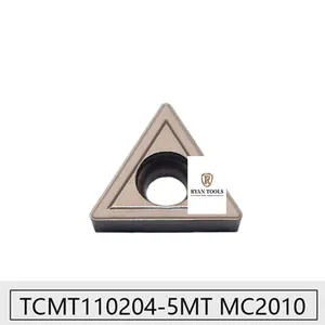 CNC旋盤金属切削工具TCMT110204/16T304/16T308-MT MC2010鋼用金属セラミック旋削インサート