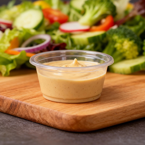 Portion Control Food Grade Material Disposable Personalized Clear <b>Plastic</b> Pp Sauce <b>Cup</b> With Lids Perfect For Takeout - Product Image 3