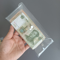 Sac organisateur de monnaie en PVC transparent multifonctionnel et durable, pochette de portefeuille transparente, étui à crayons transparent