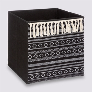 Panier de <span class=keywords><strong>rangement</strong></span> bohème à pompons, <span class=keywords><strong>cube</strong></span> pliable en tissu pour organisateur de placard domestique, boîte de <span class=keywords><strong>rangement</strong></span> décorative tressée pour enfants - Product Image 6
