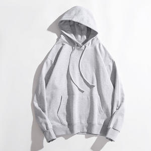 Hoodie en molleton français 380g 100% coton, couleur unie, streetwear personnalisé, épaules tombantes, coupe ample unisexe, pull-over - Product Image 4
