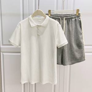 2024 camisetas Polo de manga corta con logotipo personalizado para hombres, camisa de cuello a rayas de <span class=keywords><strong>Rugby</strong></span> de poliéster transpirable de alta calidad, tejido de punto - Product Image 1