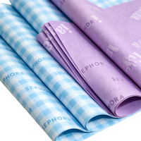 Papier d'emballage en tissu personnalisé avec votre logo imprimé, papier d'emballage fin et doux pour cadeaux, vêtements, bijoux, chaussures